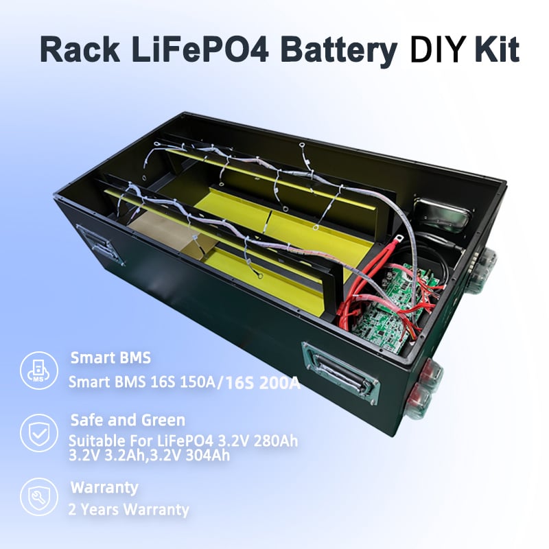 Custom LiFePO4 Battery Pack DIY Box Kits with Bluetooth BMS